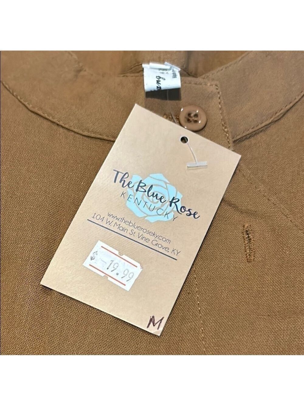 Cotton 3/4 length sleeve blouse Chou Tiang (M) NWTs